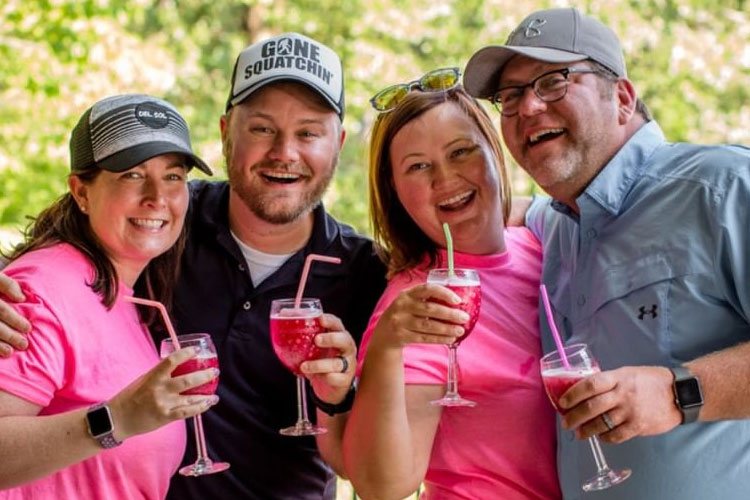 Group enjoying tasting at the G Spot