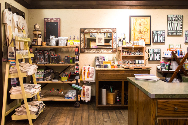 Interior of Girls Gone Wine store